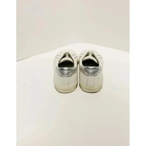 Madewell MWL Sidewalk low-top leather white silver sneakers unisex‎ - Picture 10 of 11